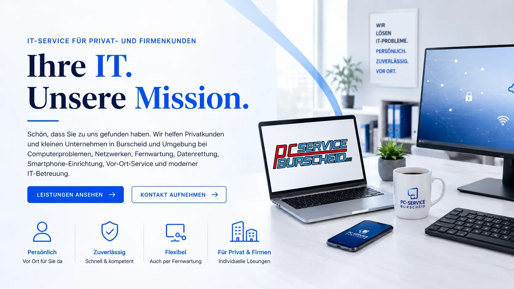 IT-Service für Privat- und Firmenkunden | Ihre IT ist unsere Mission